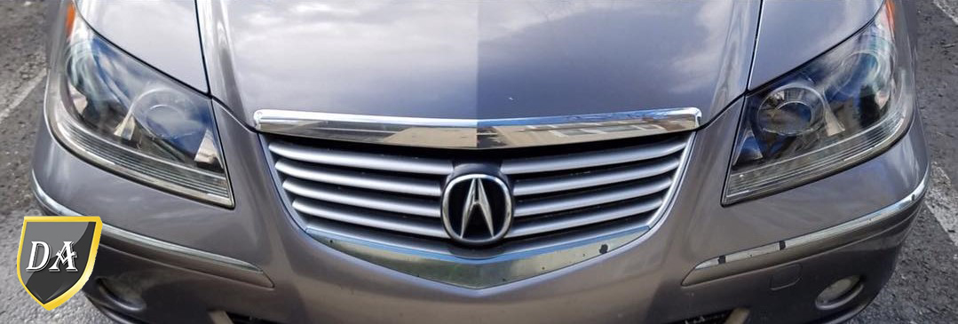 Acura — фара після поліровки