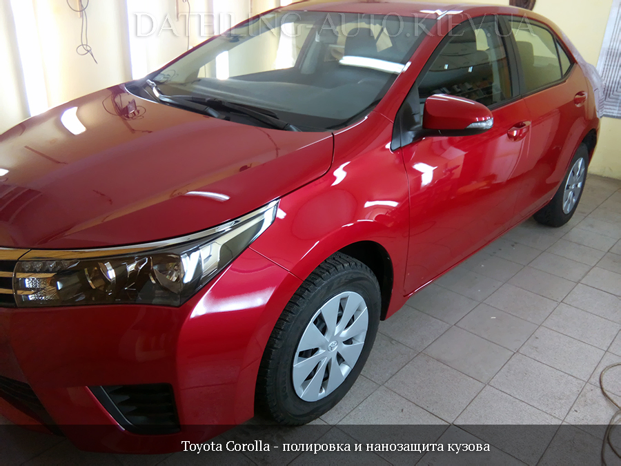 Toyota Corolla — деталь після нанозахисту